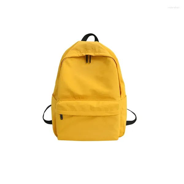 Школьные сумки RanHuang 2024, женский повседневный нейлоновый рюкзак в консервативном стиле для подростков, желтый дорожный Mochila Feminina