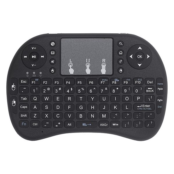 I8 Mini Teclado Mouse Sem Fio 2.4G Flymouse Laptop Controle Remoto de Voz Inteligente atacado