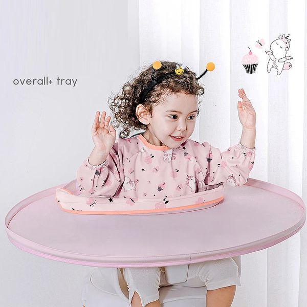 Baby Bibs Blw Infant Self Feeding Child Stuff Clothes Tray 240315