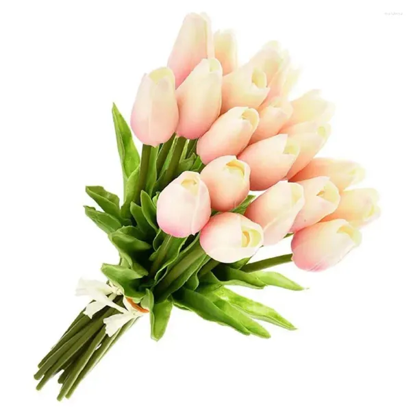 Dekorative Blumen 10 Teile/satz Künstliche Tulpe Garten Haus Hochzeit Party Dekor Geschenk Pograph Prop PE Schaum Gefälschte Blume Für Zeremonie