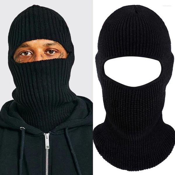 Berets unisex inverno balaclava chapéu máscara beanie ciclismo tático rosto escudo rímel esqui bonnet cagoule ge completa bicicleta boné