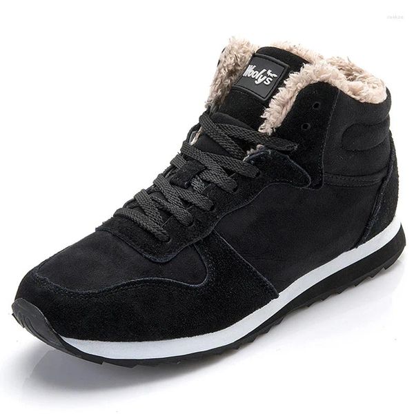 Casual Schuhe Turnschuhe Männer 2024 Winter Für Sport Schwarz Blau Pelz Zapatillas Hombre