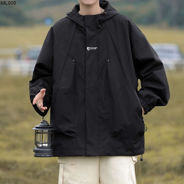 Jaqueta de carga dos homens outono e inverno novo solto ao ar livre montanhismo terno bonito casual roupas trabalho engrossado algodão