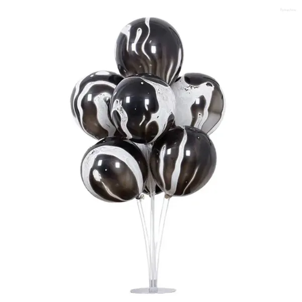 Forniture per decorazioni per feste Porta bastoncini per palloncini con decorazioni di base Kit di supporto stabile trasparente per il compleanno