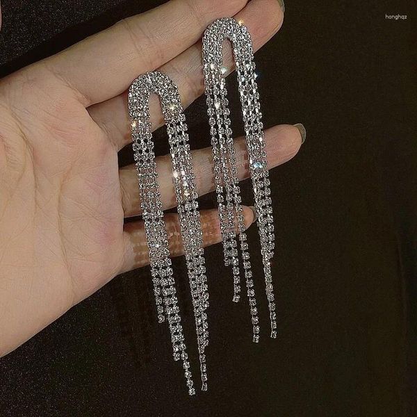 Brincos de garanhão moda jóias 2024 tendências mulher longa e totalmente jóias borla acessórios góticos coreano