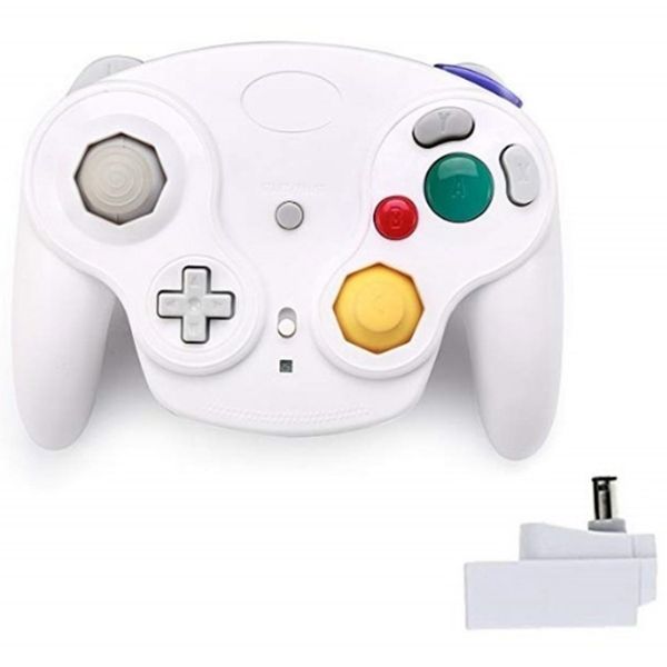 NGC Wireless Game Controller Gamepad Tragbarer Joystick für die Wii GameCube-Konsole mit 2,4-G-Empfänger und Einzelhandelsverpackung Dropshipping