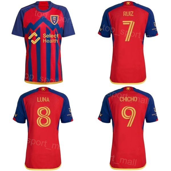 2024 2025 Homens Futebol Royal Salt Lake Jerseys 9 ARANGO 25 CROOKS 14 ENELI 4 VERA 6 OJEDA 11 GOMEZ 8 LUNA 7 RUIZ 15 GLAD 29 JULIO 3 OVIEDO 2 BRODY 16 CHANG Camisa de futebol Kits