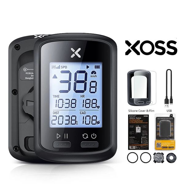 XOSS G plus G Bike GPS Computer da bicicletta Tachimetro wireless Impermeabile Ciclismo GPS Ciclocomputer Tachimetro da bicicletta Contachilometri 240301