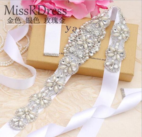 EuropaStati Uniti Nuovo strass Abito da sposa Cintura da sposa Cintura da sposa Cintura da sposa Cucita a mano in cristallo con diamanti Accessori per fascia da sposa8042545