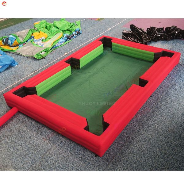 Atacado frete grátis atividades ao ar livre 12x6m (40x26 pés) mesa de sinuca inflável personalizada soprar ar piscina de sinuca de bilhar para venda 002