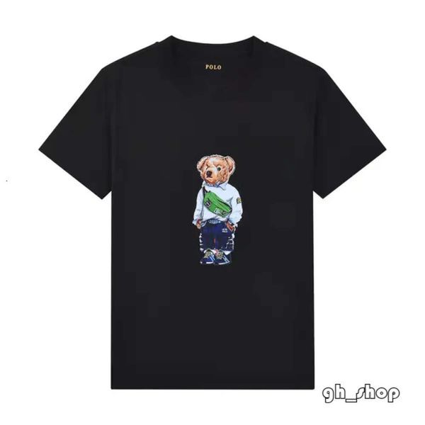 Neue Little Bear T-Shirts Designer Mode Poloshirt Ralphs Polos Herren Damen T-Shirts T-Shirts Tops Mann Casual T-Shirt Luxurys Kleidung Ärmel Laurens Kleidung 4271