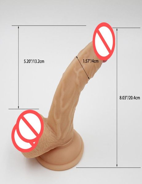 Flesh 204CM Grandi doni dildo del sesso con ventosa pene reale cazzo realistico per donna prodotto adulto giocattoli erotici4041660