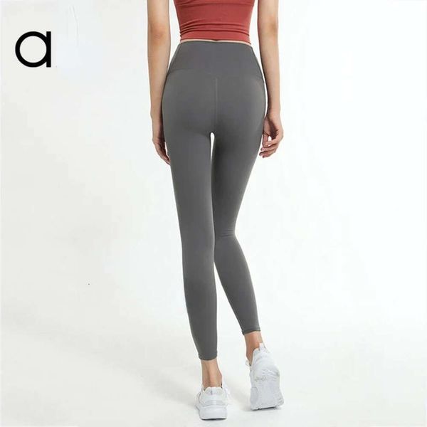 Lu Align Lemon Lemon Lu Pant Align High Hip Lift Wlost LO Nude Yoga Quick Dry Tight Running Sports Calças Fiess para mulheres Academia Jogger Sports