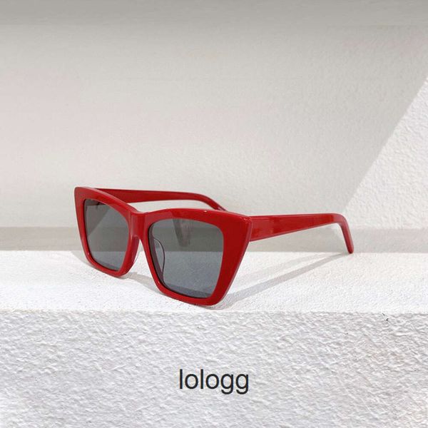 mulheres olho vermelho estilo SAINT óculos de sol designer quadrado gato LAURENTS óculos de sol óculos de segurança YSL óculos de sol moda ocidental netroots luxo óculos de sol de verão s VXXC