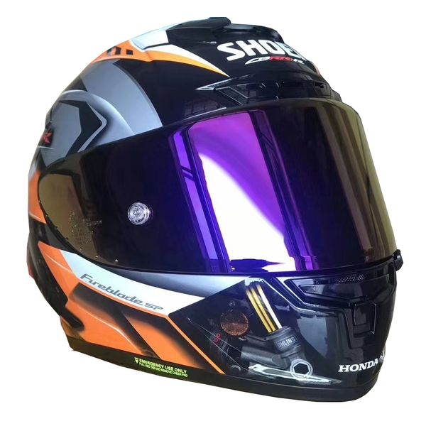 Full Face Shoei X14 X-Fourteen Hon da Orange Motorradhelm Antibeschlagvisier Mann Reiten Auto Motocross Racing Motorradhelm