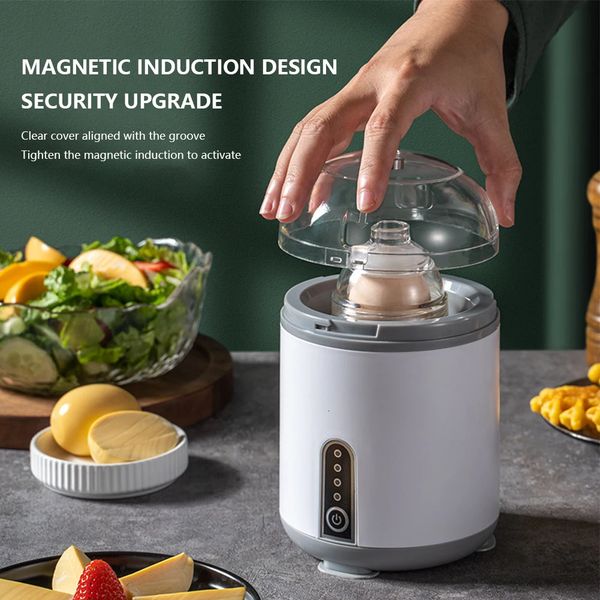 Misturador de ovo elétrico shaker mistura automática branco e gema máquina fabricante sem fio misturas cozinha gadgets 240307