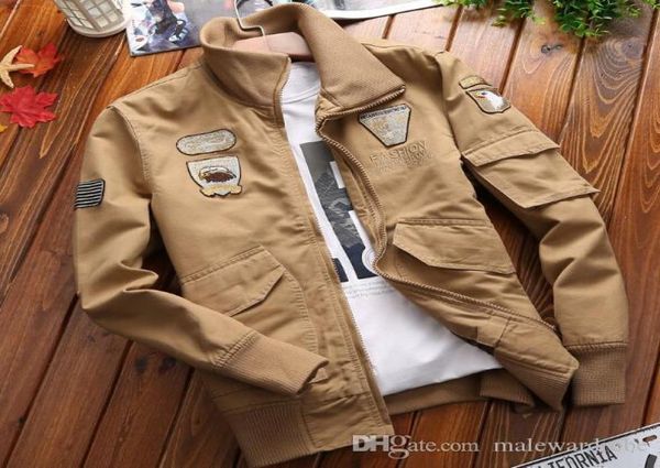 Nuovi uomini moda bomber giacca MA1 pilota aereo cappotti casual autunno primavera cool outwear cappotti uomo abbigliamento8451395