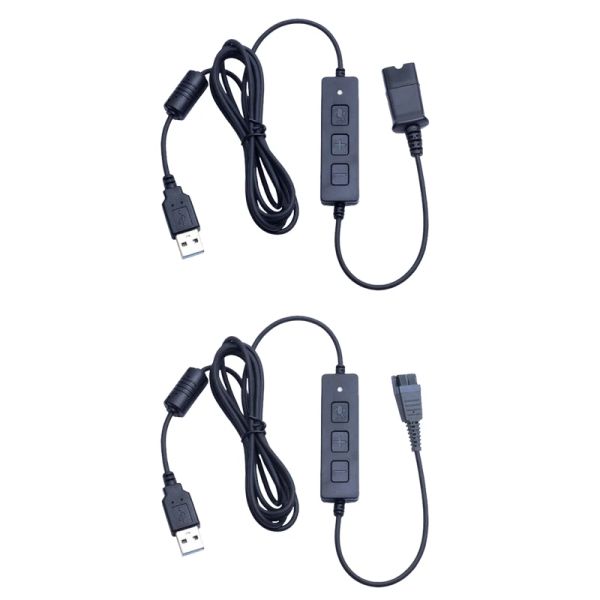 Аксессуары для гарнитуры для колл-центра, быстроразъемный кабель с USB-разъемом для адаптера QD Hwadset