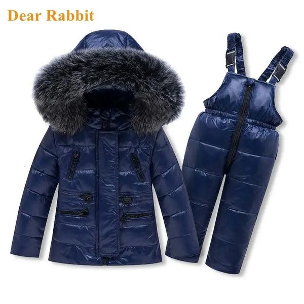 2023 inverno crianças terno de neve de esqui roupas quentes definir jaqueta macacão da criança menino bebê menina roupas crianças fino outerwear casaco 240306