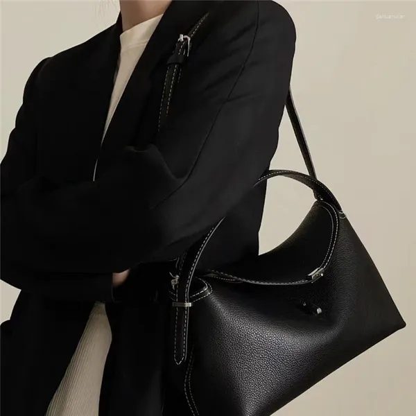 Сумка из воловьей кожи на шнурке, женская черная или коричневая классическая сумка с буквенным принтом и Т-образным замком, большая вместительная женская модная сумка на плечо