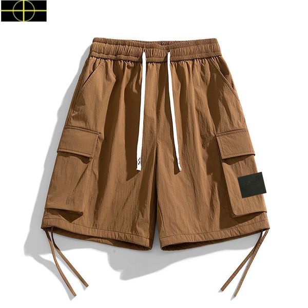 nuova giacca in pietra marca isola Pantaloncini corti da uomo estivi Abbigliamento di lusso Costumi da bagno Pantaloncini da spiaggia firmati da uomo in nylon Costumi da bagno Hip Hop Pantaloncini da surf