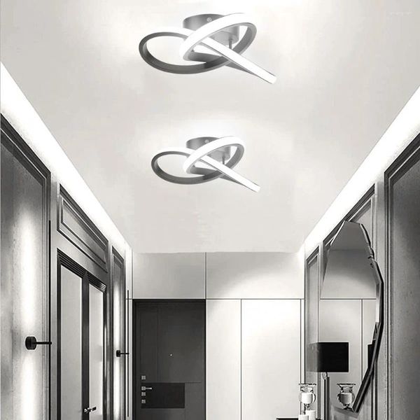 Luci a soffitto Design a spirale LEGGIO MODERNO LEGGIO 22W Apparecchi di illuminazione 3000K-6000K per cucina camera da letto del corridoio