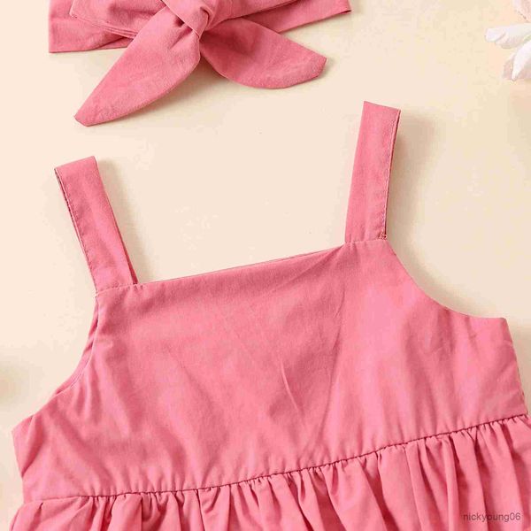 Conjuntos de roupas 3 peças conjunto casual de suspensório para bebê menina com chapéu é a melhor escolha para o verão