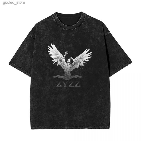 T-shirt da uomo T-shirt Zyzz Wing T-shirt Hip Hop Maniche corte Retro Top Estate Allentato O-Collo Top extra large Q240316