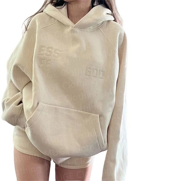 Hoodie Designer 3D-Silikon-Buchstaben Hoodies für Männer Frauen Essentialshoodie Hoody Pullover Sweatshirts Lose Langarm Kapuzenpullover Herrenjacke Tops Kleidung