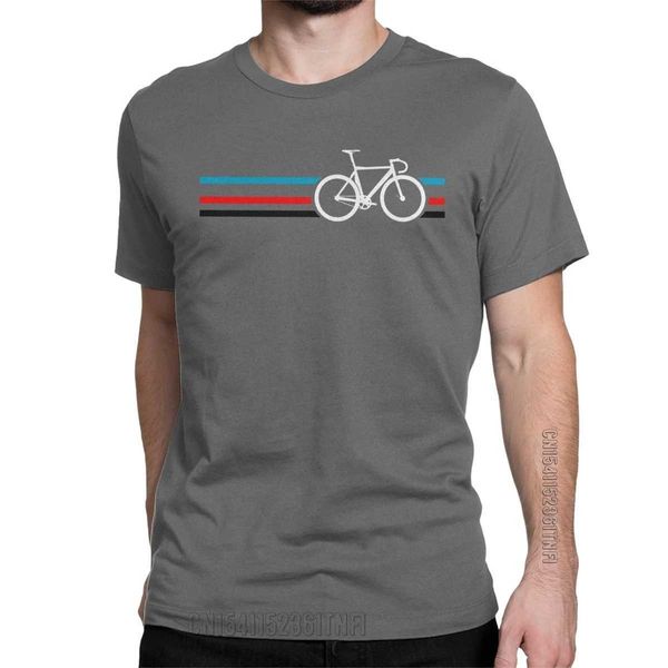 Camisas casuais masculinas listras de bicicleta velodrome camisetas masculinas engraçado algodão camiseta crewneck clássico curto sle t camisas presente idéia topsc24315