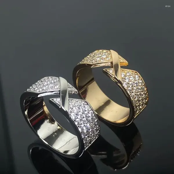 Anéis de cluster de alta qualidade 925 prata esterlina design exclusivo conjunto de cruz de zircão anel elegante jóias de luxo presente de casamento romântico