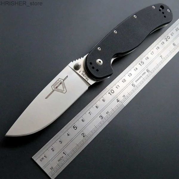 Тактические ножи Высококачественный тактический складной нож R1 AUS-8 Стальные карманные ножи с лезвием G10 Ручка для улицы Инструмент EDC Нож для выживания в кемпингеL2403