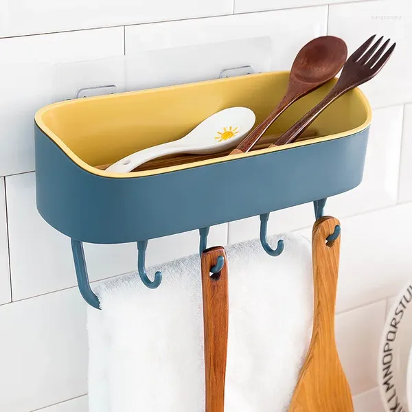 Portaoggetti da cucina Portaoggetti da parete Portasciugamani da bagno Scaffale per armadietto Accessori per condimenti Gancio