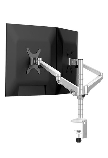 Suporte giratório para monitor duplo Vesa Suporte de montagem de mesa universal de 27 polegadas Suporte de braço para monitor de computador Suporte dobrável para monitor Compute1532736