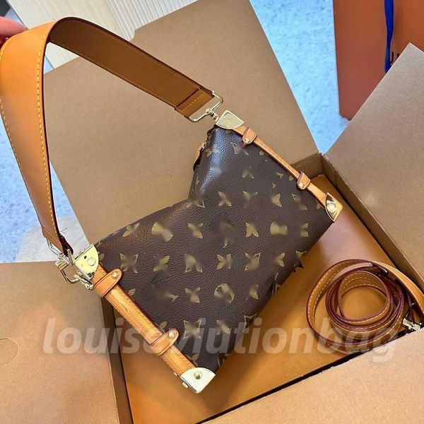 Omuz çantaları popüler moda el yapımı benzersiz tasarım klasik kare kare crossbody çanta omuz lüks çanta çanta