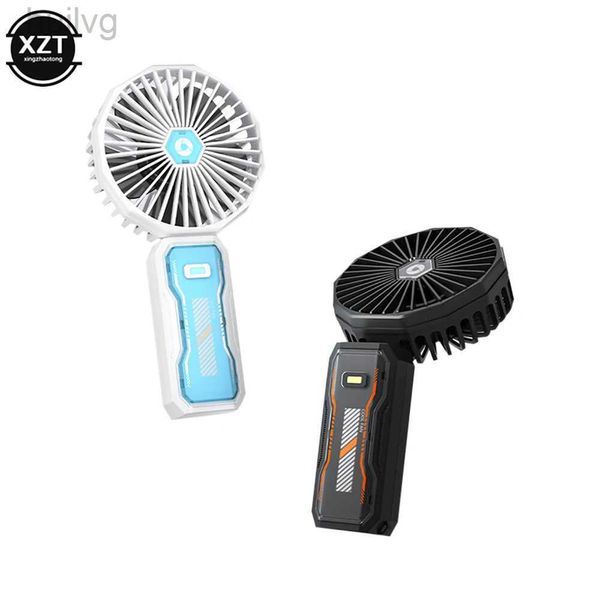 Ventilatori elettrici 2023 Nuovo ventilatore portatile USB ricaricabile piccolo motore brushless pieghevole pieghevole campeggio esterno Mini raffreddamento ad aria 240316