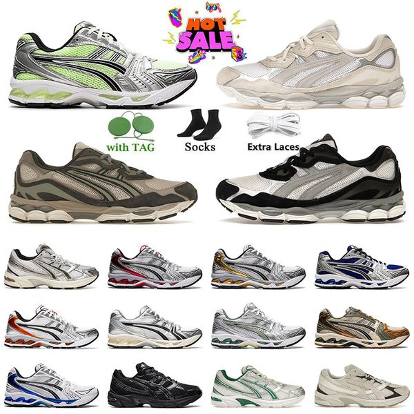 Top -Qualität Gel NYC Laufschuhe Männer Runner Gel Kayano 14 Lowgel 1130 Herren -Trainer Creme Black Metallic Plum White Clay Canyon Outdoor Frauen Flat Sport Sneaker