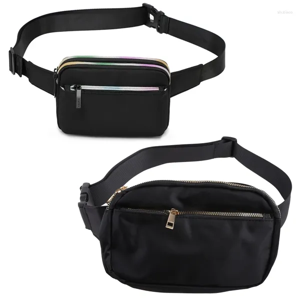 Taille Taschen Frauen Gürtel Tasche Fanny Pack Telefon Geld Bargeld Licht Sport Farben Reißverschluss Mode Reise Für Männer