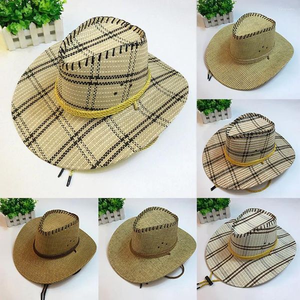 Шляпы с широкими полями, модная ковбойская шляпа унисекс в стиле вестерн для джентльмена, сомбреро, широкая кепка, одежда для братства