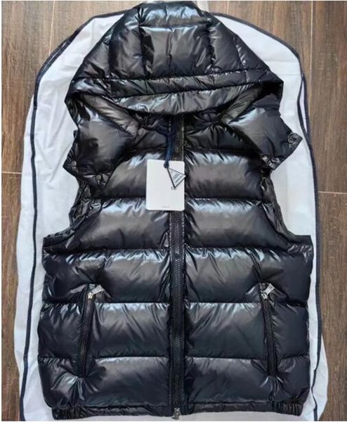 24SS Mens Down Vest Designer Homens Gilet NFC Badge Atacado Varejo Homens Puffer Jaqueta Transporte Gratuito Inverno Necessário Colete Colete Gilet Womens Gillet Tamanho