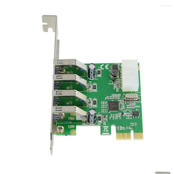 Cavi per computer Connettori S Usb 3.0 Scheda Pci-E Hub Pci Express 4 porte Tal Connessione Drop Delivery Computer Accessori di rete Dhvih