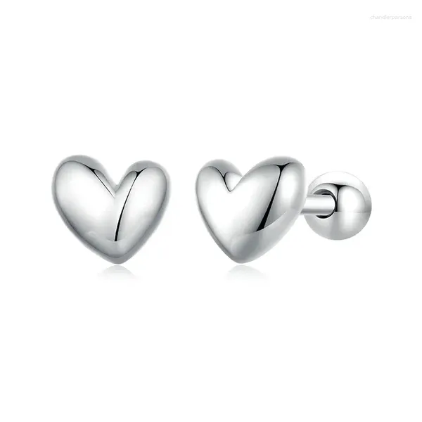 Серьги-гвоздики Self Product Silver Love 925 пробы Подвески Изысканные ювелирные изделия Изготовление оригинальных женских подарочных браслетов для вечеринок и путешествий