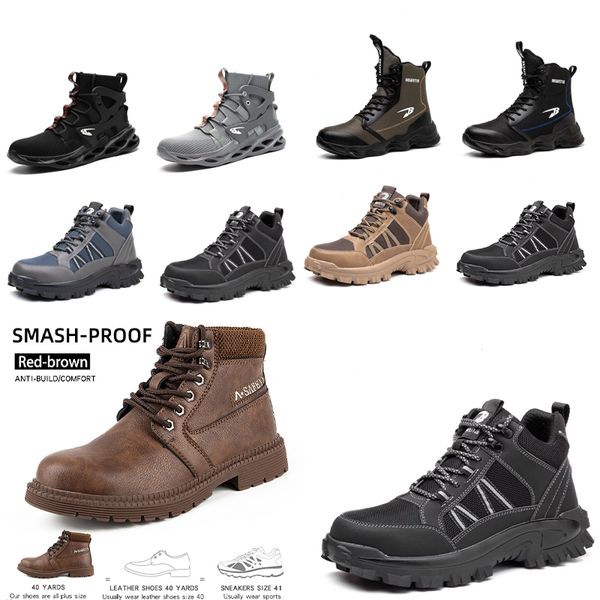 Botas de inverno homens botas de couro de pelúcia à prova d'água tênis escalada sapatos unissex mulheres ao ar livre antiderrapante quente caminhadas tornozelo bota corpo correndo basaball hóquei gai