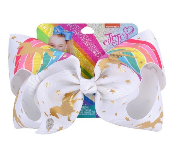 8 Zoll JOJO Mädchen Ins Hübsche Schleife Haarspangen Weihnachten Party Kinder Hübsche Cartoon Bedruckte Band Haarnadeln Prinzessin Haarspangen2713551