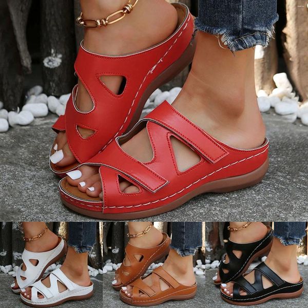 Тапочки, модные летние женские сандалии с коровьим принтом, размер 12, 40 м, нарядный каблук