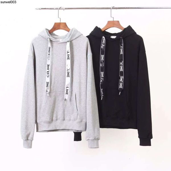 Sonbahar ve Kış Sweatshirts Yeni Kalite Tasarımcı Erkek Kadın Hoodies Çift Basit Perçinler Basılı Mektuplar Sıradan Gevşek Polar Sweater