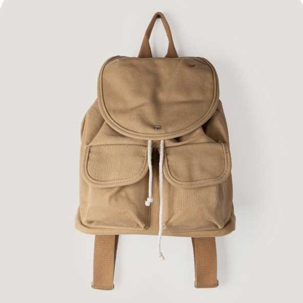 Japanischer koreanischer Rucksack, vielseitige Pendler-Leinentasche für Damen mit kleinem Design, minimalistischer Studentenrucksack mit großer Kapazität, Rucksack 240315