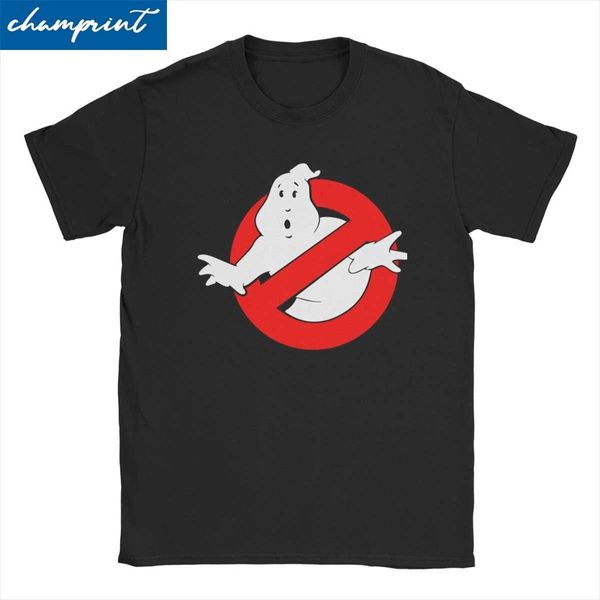 Herren Freizeithemden Männer Damen T-Shirt Ghost Busters Vintage 100 % Baumwolle T-Shirts Kurzärmeliges Ghostbusters-Film-T-Shirt mit Rundhalsausschnitt Kleidung GiftC24315