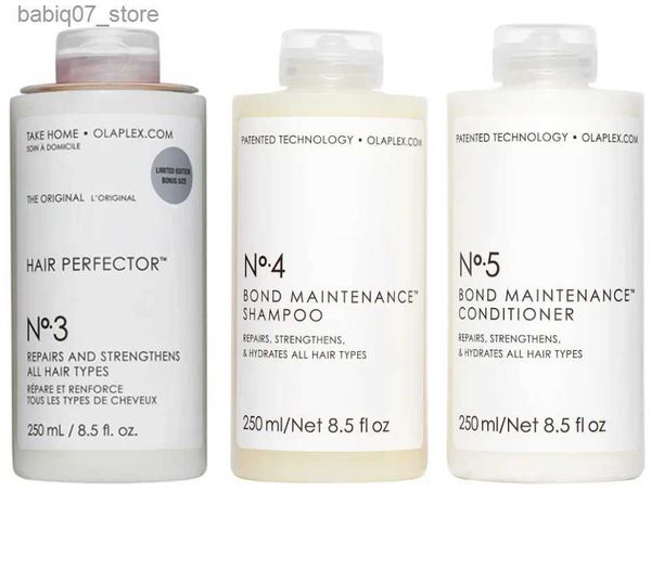 Shampoo Conditioner 3 4 5 Shampoo e balsamo da 250 ml per riparare tutti i capelli neri forti cura professionale dei capelli Q240316