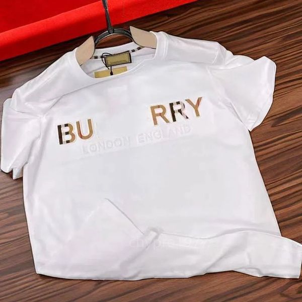 Designer-T-Shirt, lässig, für Herren und Damen, T-Shirt mit 3D-gedruckten Buchstaben, kurzärmeliges Luxus-Hip-Hop-lässiges schwarzes weißes T-Shirt in asiatischer Größe